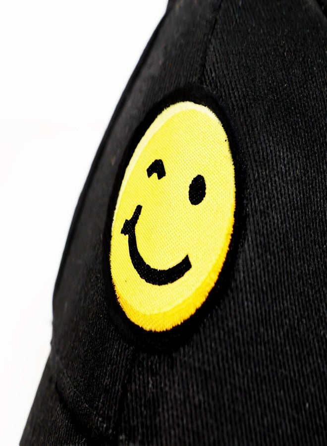 Infispace Baseball Cap for Dogs & Cats with Adjustable Strap | Pet Smile Hat (Pack of 1) (Black, S) - Image 4